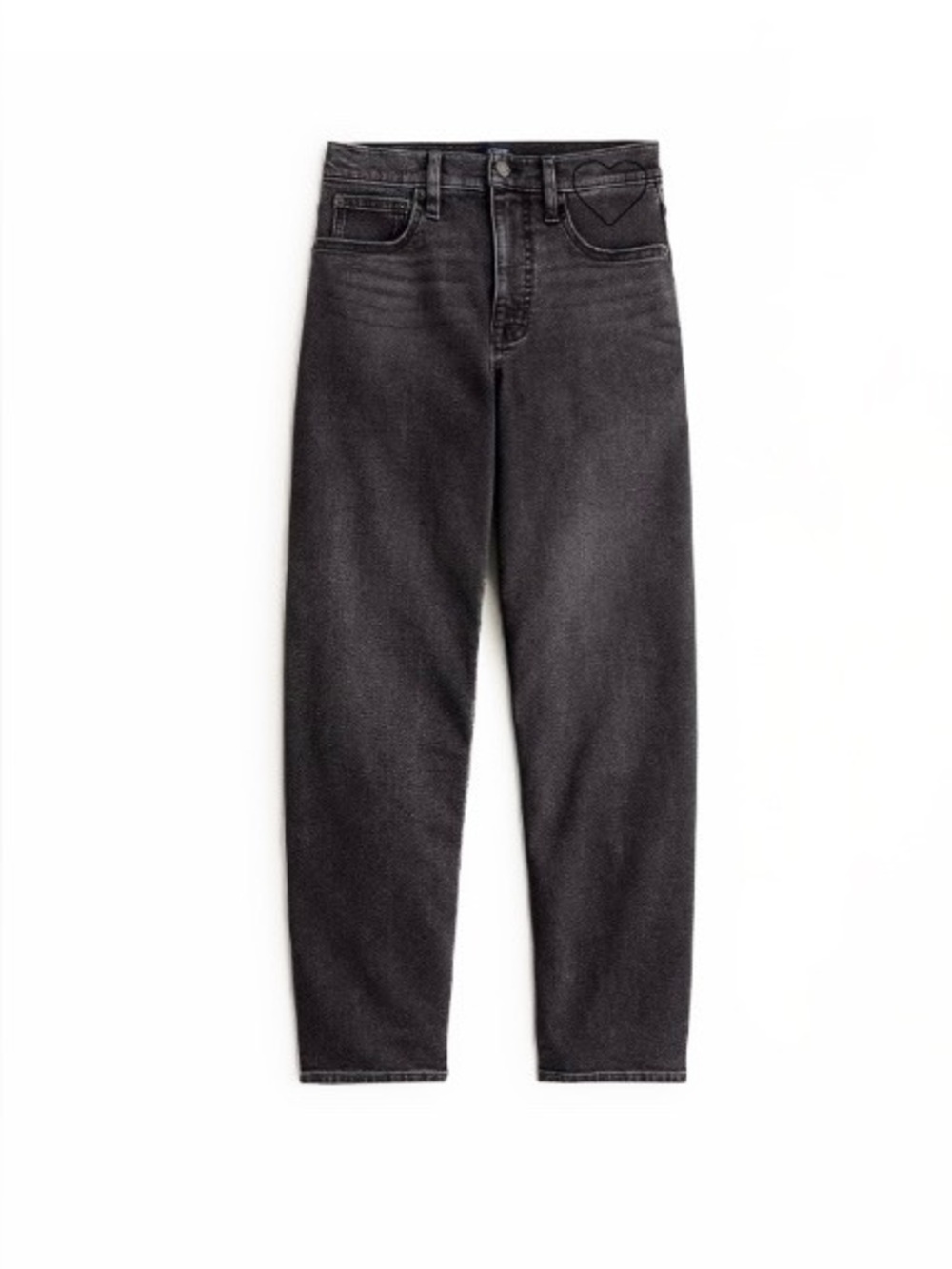 J Crew Women’s Slim Barrel Leg Jeans Plus Size 35Tall Stretch Denim Washed Black